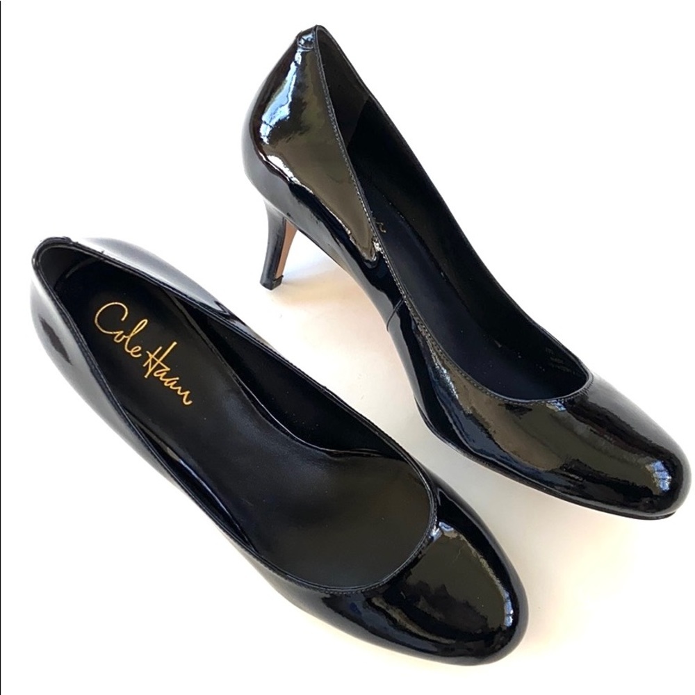 Cole Haan Black Patent Leather Pumps